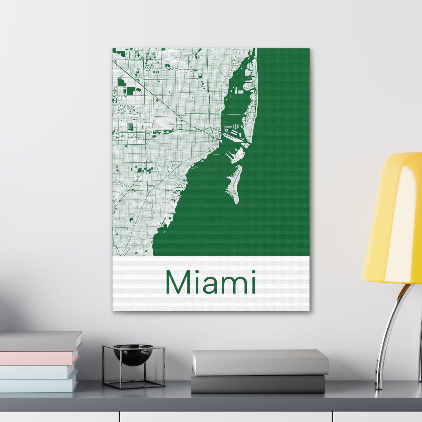 Miami Canvas Map
