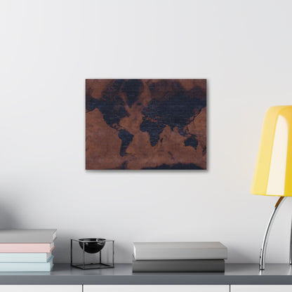 Vintage Backlit World Map