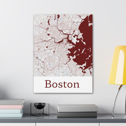 Boston Canvas Map