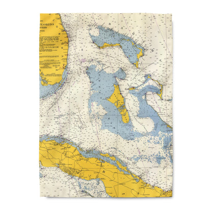 Vintage Nautical Map Duvet Cover